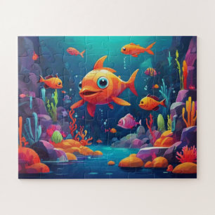 Levendige wereld onder het Zee Legpuzzel