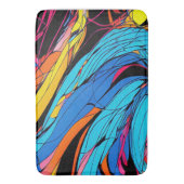 Levendige wervelende grote kleurrijke badmat ontwe (Voorkant Verticaal)