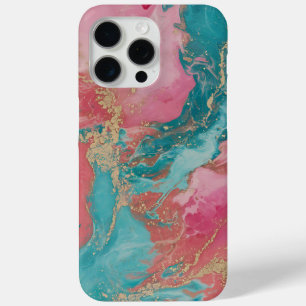 Levendige wervelende kleuren met gouden accenten iPhone 15 pro max hoesje
