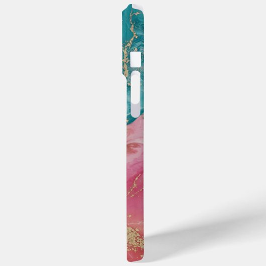 Levendige wervelende kleuren met gouden accenten Case-Mate iPhone case (Achterkant / Links)