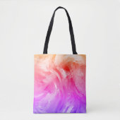 Levendige wervelende lichte kleuren tote bag (Voorkant)