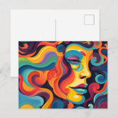 Levendige werveling van emoties briefkaart (Voorkant / Achterkant)