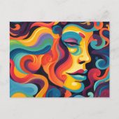 Levendige werveling van emoties briefkaart (Voorkant)