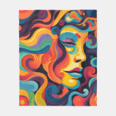 Levendige werveling van emoties fleece deken (Voorkant)