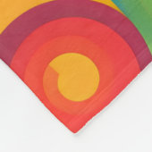 Levendige werveling van emoties fleece deken (Hoek)