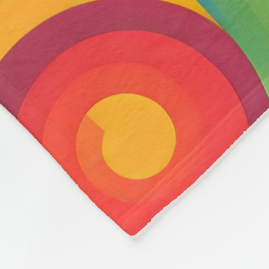 Levendige werveling van emoties fleece deken (Hoek)