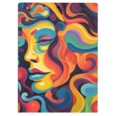 Levendige werveling van emoties klembord (Achterkant)