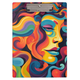 Levendige werveling van emoties klembord