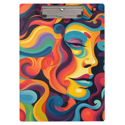 Levendige werveling van emoties klembord (Voorkant)