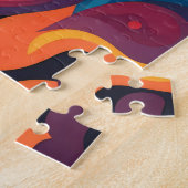 Levendige werveling van emoties legpuzzel (Zijkant)