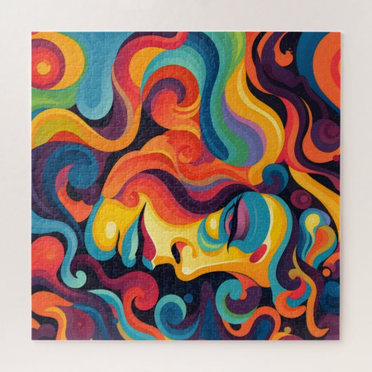 Levendige werveling van emoties legpuzzel (Horizontaal)