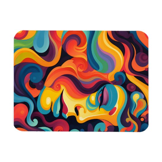 Levendige werveling van emoties magneet (Horizontaal)