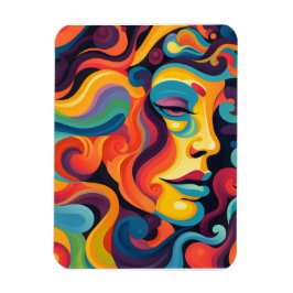 Levendige werveling van emoties magneet