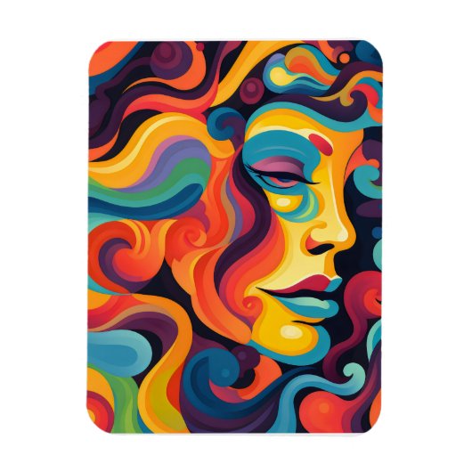 Levendige werveling van emoties magneet (Verticaal)