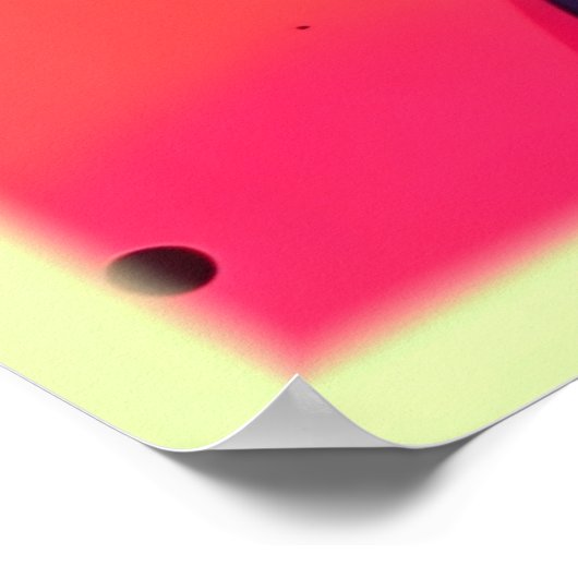 Levendige werveling van kleuren Abstracte kunst Poster (Hoek)