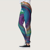 "LEVENDIGE WERVELINGEN: EEN BOEIEND MARMEREND DIPO LEGGINGS (Links)