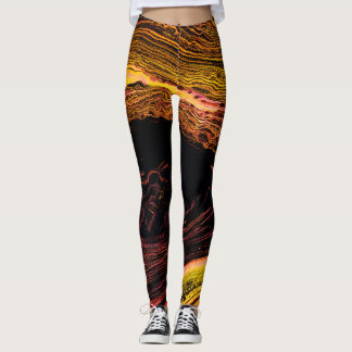Levendige wervelingen leggings