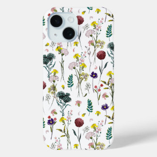 Levendige Wilde Bloem iPhone 15 Case