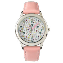 Levendige Wilde Bloem Horloge
