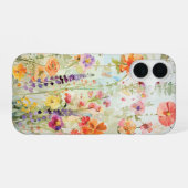 Levendige Wilde Bloem iPhone 16 Hoesje (Achterkant horizontaal)