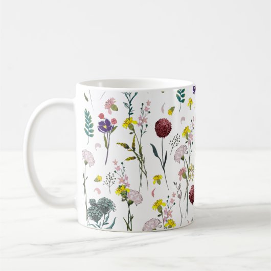 Levendige Wilde Bloem Koffiemok (Links)