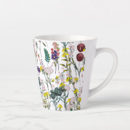 Levendige Wilde Bloem Latte Mok