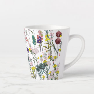 Levendige Wilde Bloem Latte Mok