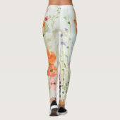 Levendige wilde bloem leggings (Achterkant)