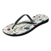 Levendige Wilde Bloem Teenslippers (Schuin)