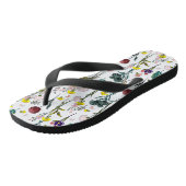 Levendige Wilde Bloem Teenslippers (Schuin)