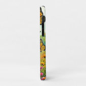Levendige Wilde Bloem Vlinder Vreugde Design Case-Mate iPhone Case (Achterkant/links)