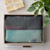 Levendige wilde bloemen, Abstract landschap Tissuepapier (Geschenk)