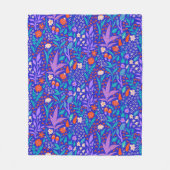 Levendige wilde bloemen fleece deken (Voorkant)