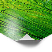 Levendige wilde bloemen in de zomerzon foto afdruk (Hoek)