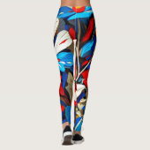 Levendige wilde bloemen Leggings (Achterkant)