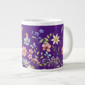 Levendige wilde bloementuin  grote koffiekop (Voorkant rechts)