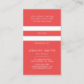 Levendige Wildflower Aanbevelingskaartje (Achterkant)