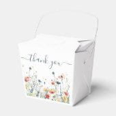 Levendige Wildflower bruiloft dank u Bedankdoosjes (Voorkant Zijde)