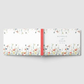 Levendige Wildflower bruiloft Gastenboek (Volledig)