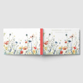 Levendige Wildflower bruiloft Gastenboek (Volledig)