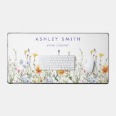 Levendige Wildflower Bureaumat (Keyboard & Muis)