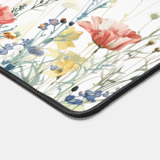 Levendige Wildflower Bureaumat (Hoek)