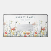 Levendige Wildflower Bureaumat (Keyboard & Muis)