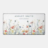 Levendige Wildflower Bureaumat (Voorkant)