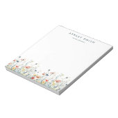 Levendige Wildflower Business Notitieblok (Linkerzijde)