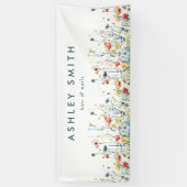 Levendige Wildflower Business Spandoek (Verticaal)