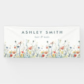 Levendige Wildflower Business Spandoek (Horizontaal)