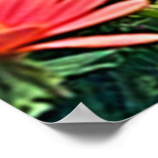 Levendige Wildflower Butterfly Joy Design Poster (Hoek)