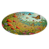 Levendige Wildflower Butterfly Joy Design Snijplank (Hoek)