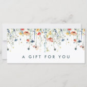 Levendige Wildflower Cadeaubon (Voorkant)